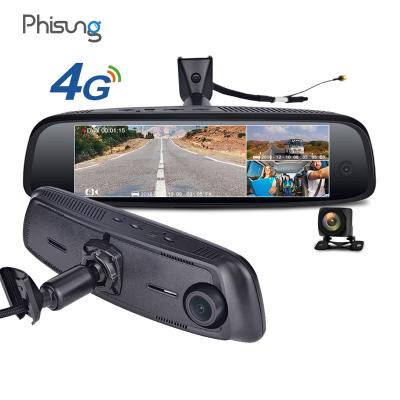 China 3 Cam Recording Inside Cam Disc 3 Ways Mirror Car Black Box 2GB+32GB Dash Video Cam Navigator Car Recorde 4G Android 5.1 HD1080P WIFI ADAS GPS for sale