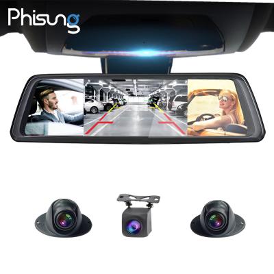 China 4 Cams Phisung V9 Car DVR 360 Degree Plus 4 Cams Android 5.1 Car VCR GPS Navigation ADAS WIFI Phone Monitor 360 Degree 4g Remote Dash Camera for sale