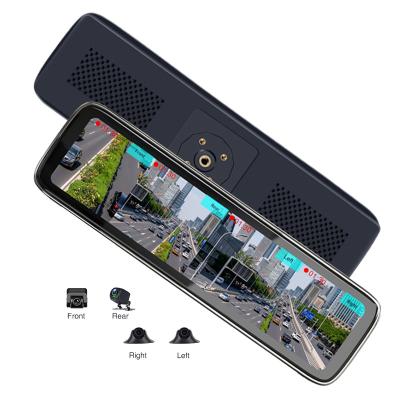 China 12inch 360 Degree Touch Screen Car DVR 12-Inch Touch Screen Car DVR 4 Channel FHD 1080P IPS Split Screen 4 Split Screen Display Dash Cam for sale