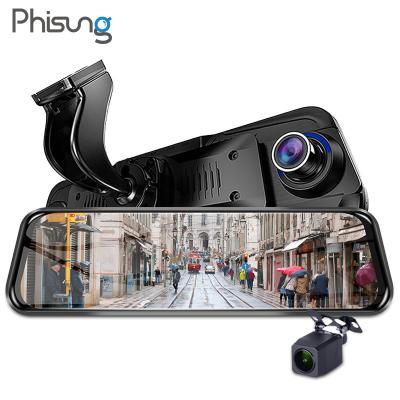 China 10inch Touch Screen Phisung H50 10inch Motion Detection Mirror Car DVR G-sensor and HD1080P Car VCR Loop Recording Special Mount for sale