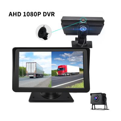 China Phisung GT7 7inch dual monitor AHD1080P truck dvr with wide view 150 degree G-sensor 24H motion detection car parking vcr for sale