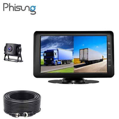 China AHD1080P Recording Phisung GT7 Truck Car DVR Camera 7 Inch AHD1080P Recording with Parking Monitor and Dual Cams Recording for sale