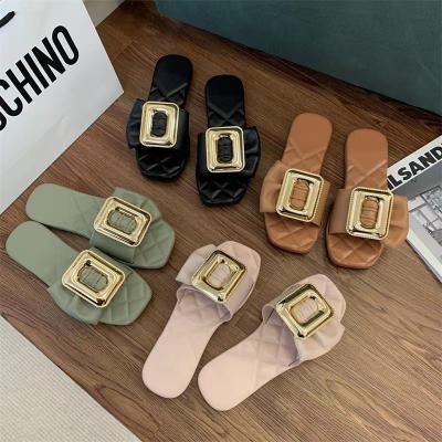 China Fashion trend summer seaside slippers new fashion to Central Institute of Statistics Korean version cute flip-flops out to wear for sale