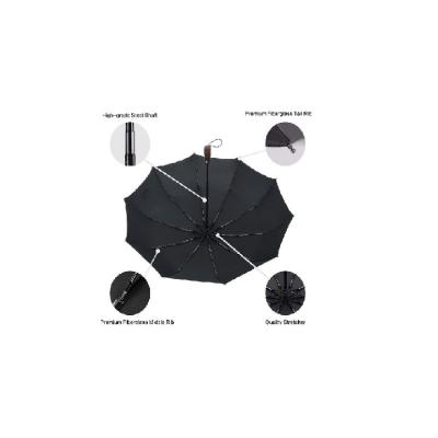 China Hot Selling Portable Auto 3 Pongee Style 190t Portable Fold Fold 21 Inch Umbrella for sale