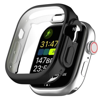 China Soft Screen Protector Case For Apple Watch 8 Ultra 49mm Full Cover TPU Plated Case For iwatch Ultra for sale