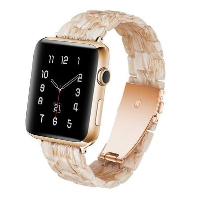 China iwatch All Series Light Resin Strap For Apple Watch 38mm 40mm 41mm 42mm 44mm 45mm Replacement Band For iWatch SE Series 7/6/5/4/3/2/1 Man women for sale