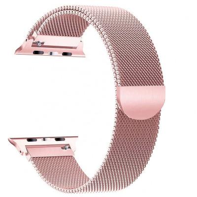 China Stainless Steel Magnet Stainless Steel Metal Watch Strap For Apple Se iWatch Band Metal Series 7 6 5 4 3 38mm 40mm 42mm 44mm 41mm 45mm for sale