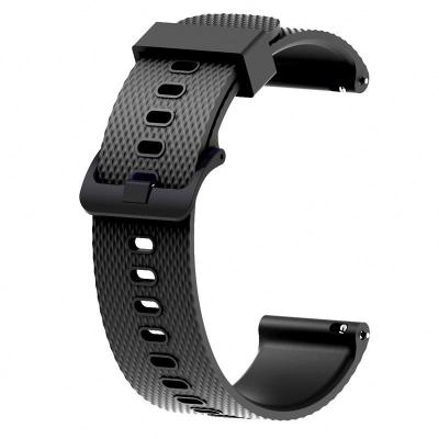 China Sport Silicone Rubber Band For Garmin vivomove 3 vivoactive Garmin HR Strap 20mm for sale