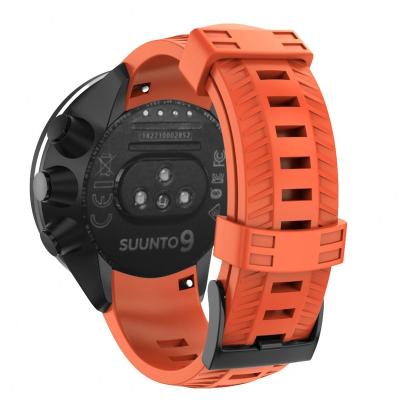 China Fashion For Suunto 9/Suunto 9 Brao Silicone Watch Band Strap Black Buckle Outdoor Quick Release Rubber Replacement For Suunto 9/9 Brao for sale