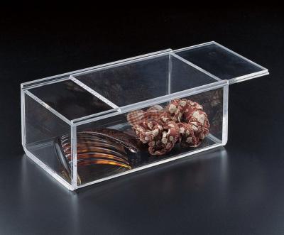 China Catch All Box Size Custom Clear Acrylic Storage Boxes Small With Lids for sale