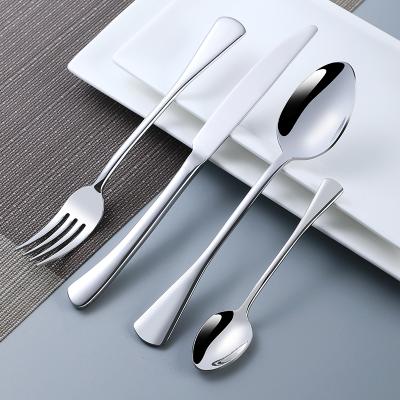 China Sustainable ODM/OEM Cutlery Set Luxury Flatware Set 24PCS Stainless Steel Silverware Set for sale