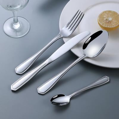 China Manufacturers Mirror Hotel Silver Polish Cutlery Tableware Eco - Friendly Sustainable Stainless Steel for sale