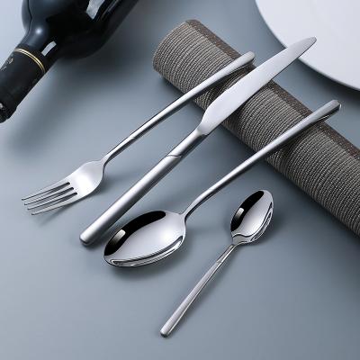 China Viable Wholesale Reusable Cutlery Stainless Steel Kitchen Utensil Knife Fork Spoon Set for sale