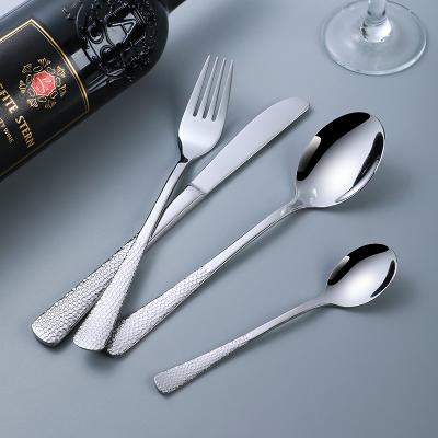 China Sustainable Custom Knife Spoon Fork Set Cutlery Stainless Steel Flatware Sets Cutlery Set for sale