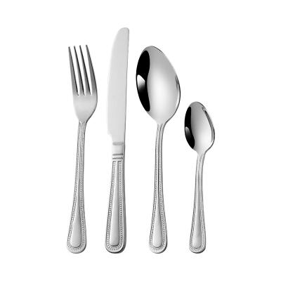 China Viable Silverware Set Stainless Steel Flatware Set Dinner Knife Fork Spoon Utensil Set Creative Customize OEM for sale