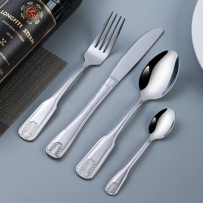 China Viable Wholesale Silverware Stainless Steel Flatware Kitchen Fork And Spoon Manufacturer Set for sale