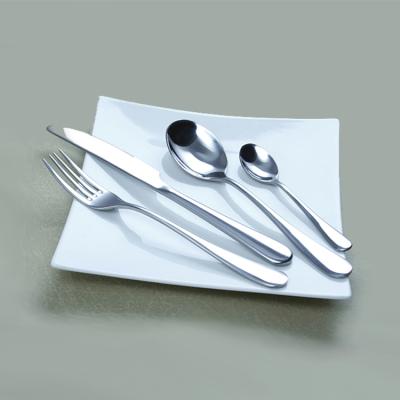 China Sustainable 24 Pcs Stainless Steel Flatware Set Hotel Flatware Restaurant Flatware for sale