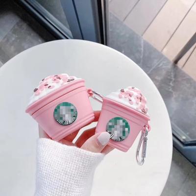 China 3D Woman Cartoon Rose Coffee Cup Starbuck Earphone Cover Silicone Shockproof Luxury Girly Custom Cute Wireless Case For Airpods 1 2 3 pro for sale