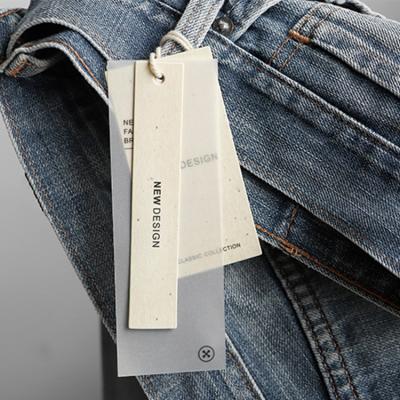 China High Quality Recyled Paper and Cardboard Custom Hang Tag Design Clothing Hangtag for Garment Custom Hangtags for Clothing for sale