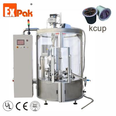 China Automatic Rotary Beverage Capsule KCUP Coffee Filling And Sealing Machine for sale