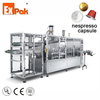 China beverage nespresso automatic capsule filling and sealing machine for sale