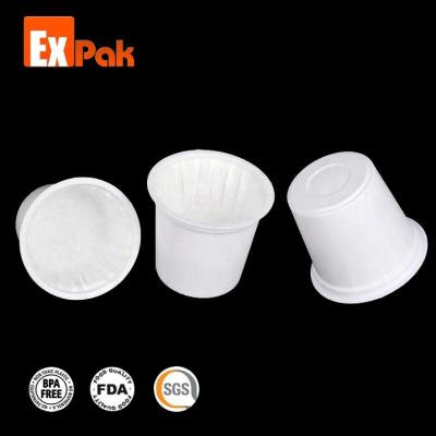 China Disposable Innovative PP Coffee K Cup Capsule With Filter For Brewing Coffee for sale