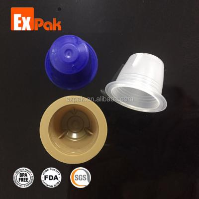 China PP plastic compatible nespresso plastic capsules for sale