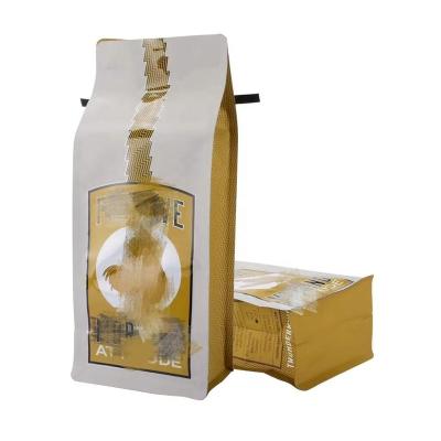 China China Factory Wholesale Disposable Square Flat Bottom Zipper Lock Coffee Packaging Bag With Valve Coffee Beans Bag - buy bag for coffee for sale