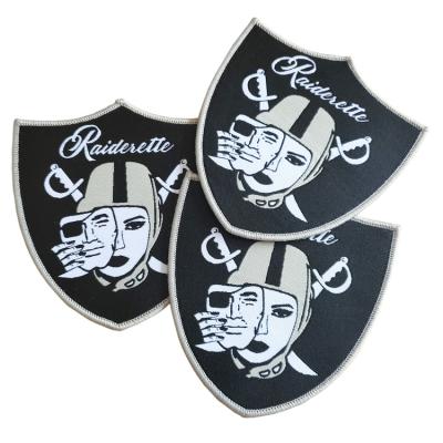 China Sustainable Custom Woven Custom Woven Label Patch Iron Patches Woven Label Embroidery Patches Cap Sears Bordados To Sew On for sale