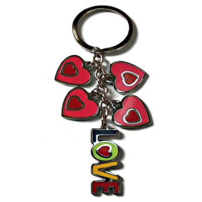 China Custom made as your logo custom zinc alloy soft metal /hard enamel metal /hard style key chain for sale