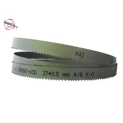 China . Edge 19mm 27mm 34mm 41mm 54mm 67mm 80mm High Speed ​​Straight M42 Metal Cutting Band Smooth Straight Bimetal Saw Blade for sale