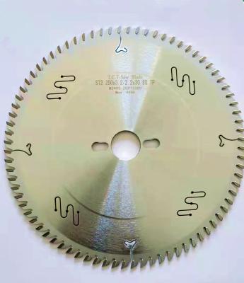 China MDF CTT Saw Blade 250x3.2/2.2x30x80z TCG For Cutting MDF, Melamine, Laminate for sale