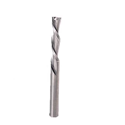 China CNC Wood Working Machine Solid Carbide 2 Spiral Flutes Cutters For Down Combined Milling for sale