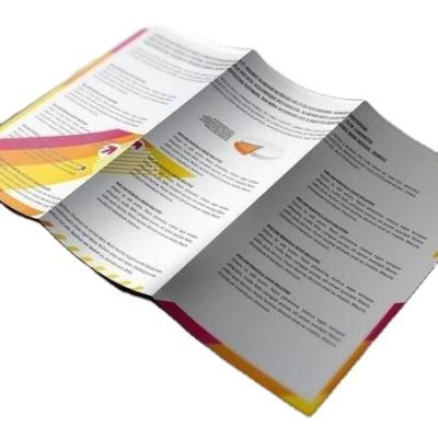 China paper & Custom Cardboard Double Sides Printing Design Color Paper Brochure Folding Flyer Booklet Printing for sale