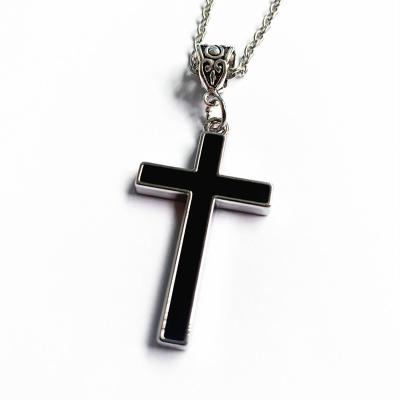 China Charm Link Chain Stainless Steel Mens Womens Necklace Fashion Hip Hop Jewelry Punk Necklace Casual/Sporty Cross Dangle Girls Boys for sale