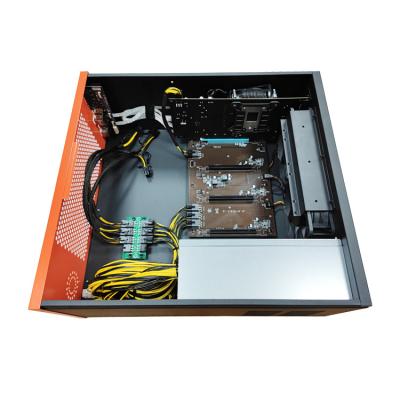 China With B85 card low noise graphics card case gpu fan 70mm 3 spare case RX580 588 for sale