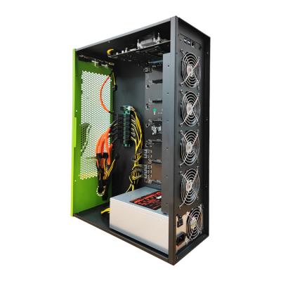 China With Hot Sale Encryption Chassis 6 Chassis 67mm Card Fan 6 Silent Server GPU Case rx588 for sale