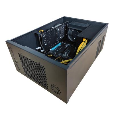 China With fan 2 board 70mm launch B85 chipset new gpu gpu encryption machine gpu mute server chassis for sale