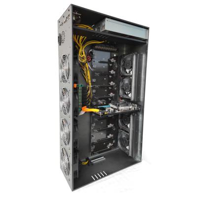 China Desktop 55mm 8 B85 card motherboard gpu chassis encryption chassis 8gpu suitable for rx588 for sale