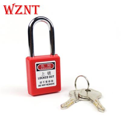 China NT-S38E small security steel and nylon steel padlock, 6MM shackler padlock, 38mm security padlock for sale