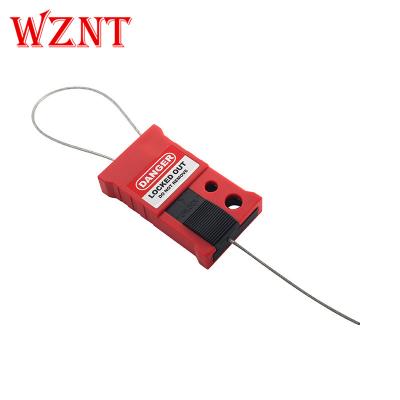 China Accepts up to 6 padlocks for multiple lockout application. NT-C13 1.5mm 300mm Mini Safety Cable Lockout Car Joint Lockout for sale