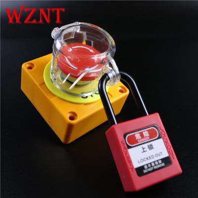 China Made of Resin Material NT-B07 NT-B08 22MM 30MM Transparent High Strength Glass Resin Material NT-B07 NT-B08 Emergency Stop Push Button Lock E Stop Lockout Devices for sale