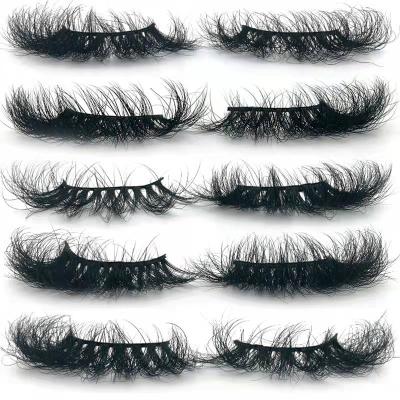 China Private Label 5D Natural Fluffy Mink Cotton Strip Luxury 3d False Eyelashes Mink Lashes for sale