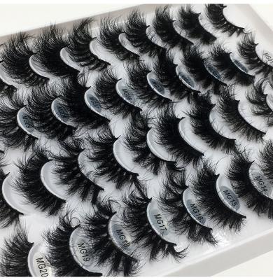 China Wholesale Natural Long Natural 3d Mink Eye Lashes Private Label 20mm Mink Eye Lashes Curly Fluffy Medium False Eyelashes Seller for sale