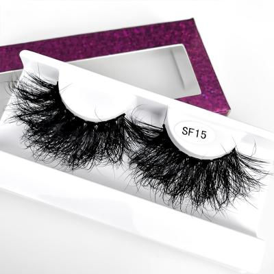 China Natural Fluffy Mink Lashes Curl Lashes 3D Mink Lashes Natural Fluffy Eyelash Vendor Long Thick Lashes for sale