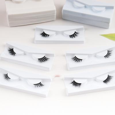 China 25-30 Periods 2021 New Arrivals 100% Handmade Half Mink Lashes Half Strip Eyelashes Corner Eyelashes 3D Eyelashes for sale