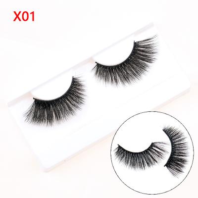 China Wholesale Thick False False Eyelashes Natural False Eyelashes 3d Mink Eyelash Seller for sale