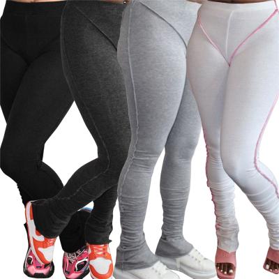 China Newest Design Waterproof Pile Pants Fashionable High Waist Women Pants Cotton Sweatpants Pants 2021 For Women for sale