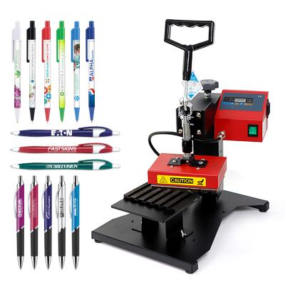 China Garment Shops Manual Pen Printing Sublimation Heat Press Machine For Customizing Pen for sale