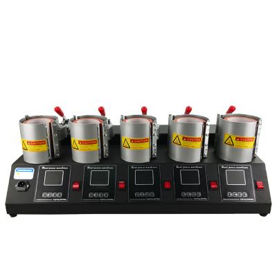 China Home Use 5 in 1 Mug Heat Press Machine Mug Printing Heat Press Machine Mug Sublimation Transfer Machine for sale